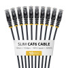 StarTech.com Slim Cat6 U/UTP patch kábel RJ45, 1 m, čierny, balenie 10 ks