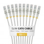 StarTech.com Slim Cat6 U/UTP patch kábel RJ45, 1 m, sivý, balenie 10 ks