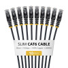 StarTech.com Slim Cat6 U/UTP patch kábel RJ45, 0,5 m, čierny, balenie 10 ks