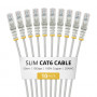 StarTech.com Slim Cat6 U/UTP patch kábel RJ45, 0,5 m, sivý, balenie 10 ks