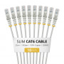 StarTech.com Slim Cat6 U/UTP patch kábel RJ45, 0,25 m, sivý, balenie 10 ks
