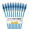 StarTech.com N6PAT25CMBLS10PK Tenký prepojovací kábel Cat6, RJ45, 0,25 m, modrý, balenie 10 ks