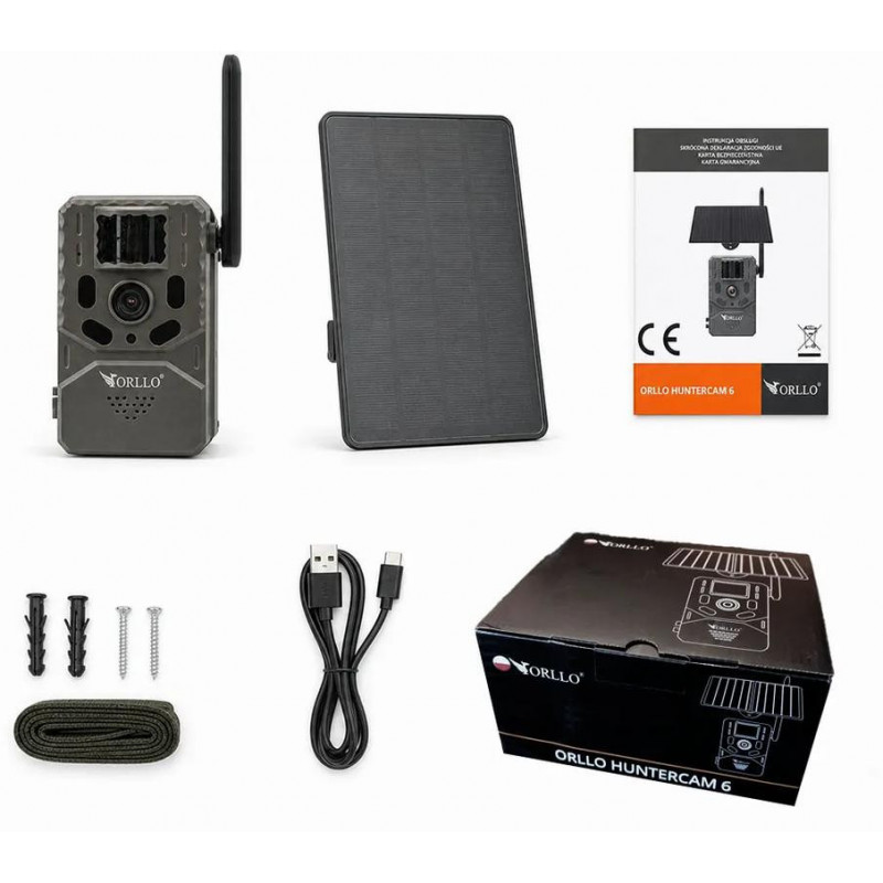 Orllo Huntercam 6 SIM 4G fotopasca so solárnym panelom