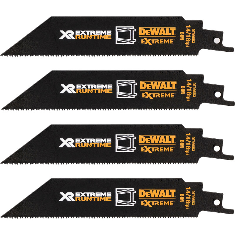 DeWalt Extreme Runtime DT99550-QZ sada čepelí na šabľovú pílu, 13 dielov, 152-230 mm