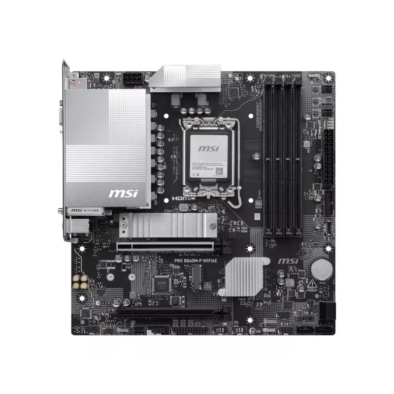 MSI PRO B860M-P WIFI6E základná doska, Intel B860, LGA 1851, Micro-ATX, DDR5