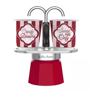 Bialetti Mini Express Moka kanvička set s 2 šálkami (5461)