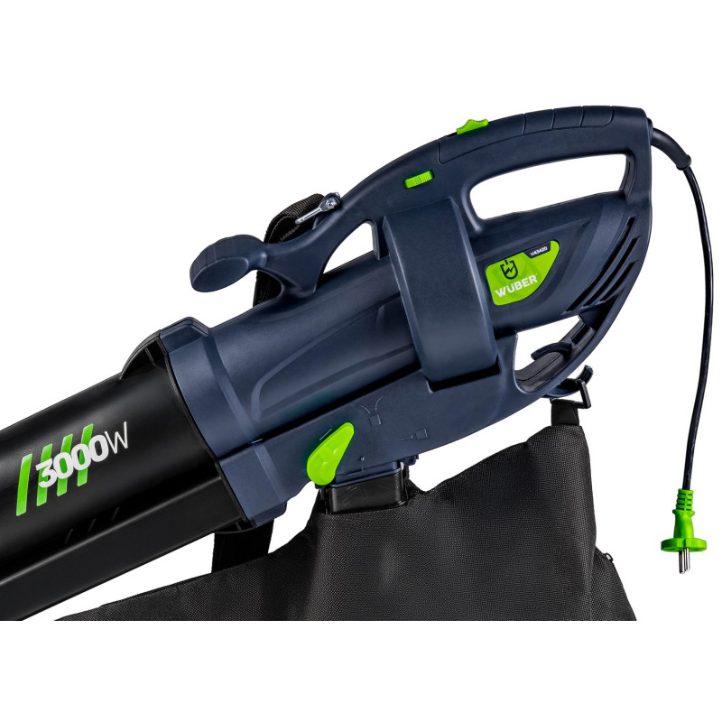 Wuber W43420 elektrický fúkač na listy s drvičom, 3000 W, 10:1