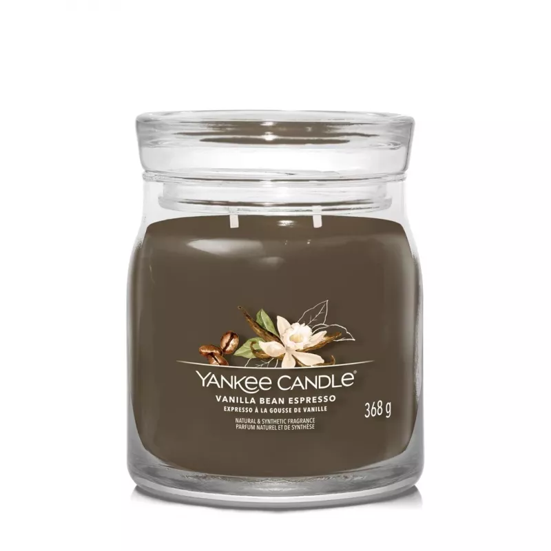 Yankee Candle Vanilla Bean Espresso stredná voňavá sviečka (1701388E)