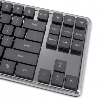 Lenovo Wireless Multi-Mode mechanická klávesnica 8000, nemecké rozloženie, sivá