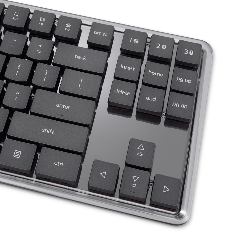 Lenovo Wireless Multi-Mode mechanická klávesnica 8000, nemecké rozloženie, sivá