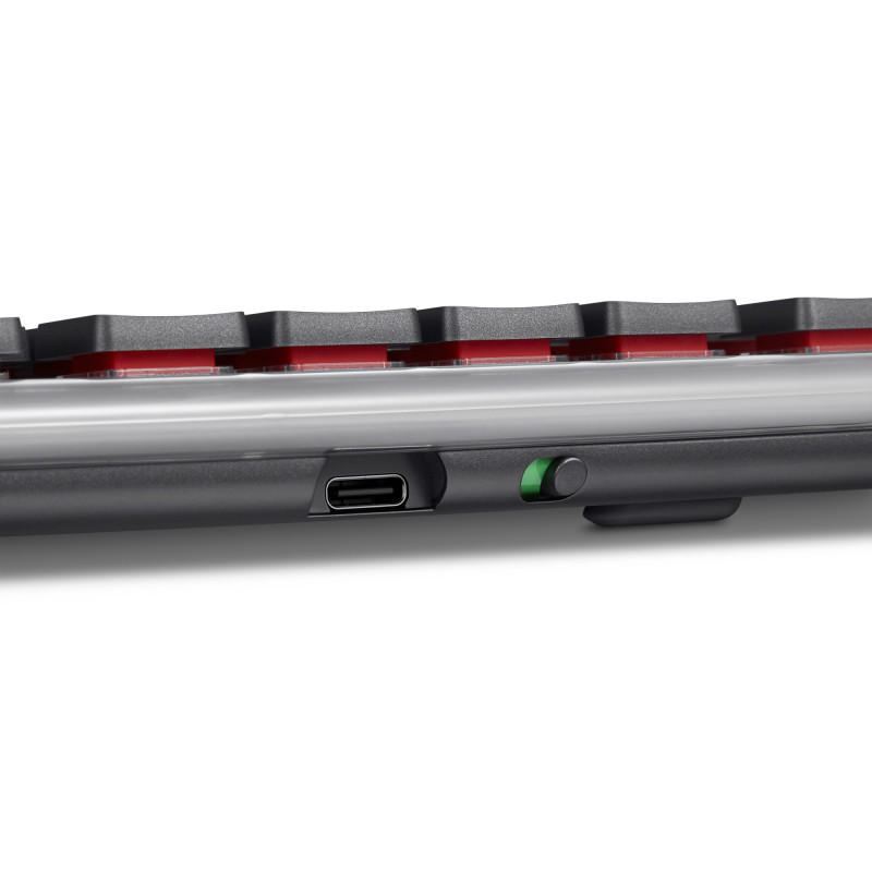 Lenovo Wireless Multi-Mode mechanická klávesnica 8000, nemecké rozloženie, sivá