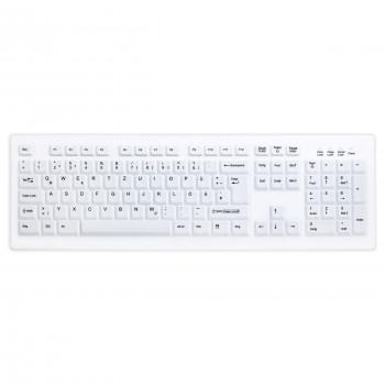Active Key AK-C8100 bezdrôtová hygienická klávesnica, zapečatená, švajčiarske rozloženie (QWERTZ), biela