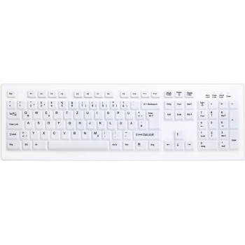Active Key AK-C8100 bezdrôtová hygienická klávesnica, zapečatená, švajčiarske rozloženie (QWERTZ), biela
