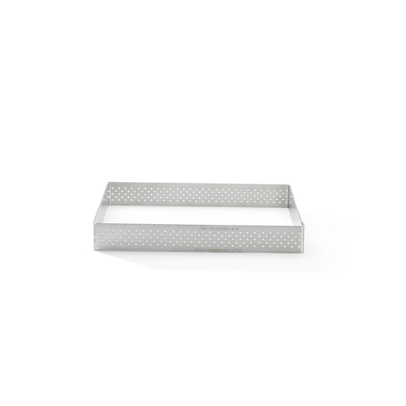 De Buyer Perforovaná nerezová štvorcová forma na tart, 7 cm (3099.19)