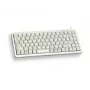 Cherry Slim Line G84-4100 kompaktná klávesnica, PS/2 + USB, 83 klávesov, nemecké rozloženie (QWERTZ), svetlosivá
