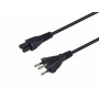 Equip napájací kábel Swiss T12 na IEC C5, 1,8 m, čierny, PVC