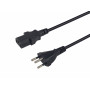 Equip napájací kábel Swiss T12 na IEC C13, 1,8 m, čierny, PVC