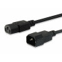 Equip napájací kábel IEC C13 na IEC C14, 1,5 m, čierny