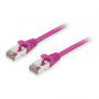 Equip Cat6a S/FTP patch kábel RJ45, 3 m, fialový, LSZH