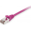 Equip Cat6a S/FTP patch kábel RJ45, 3 m, fialový, LSZH