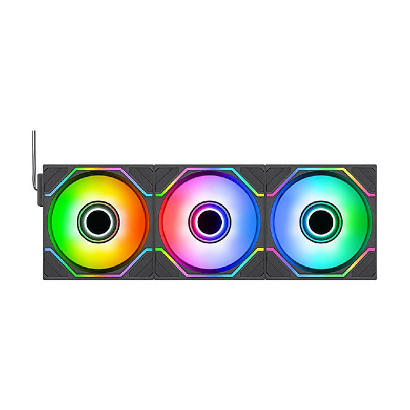 Thermaltake SWAFAN INFINITY EX14 ARGB Sync 140 mm skriňový ventilátor, čierny, balenie 3 ks