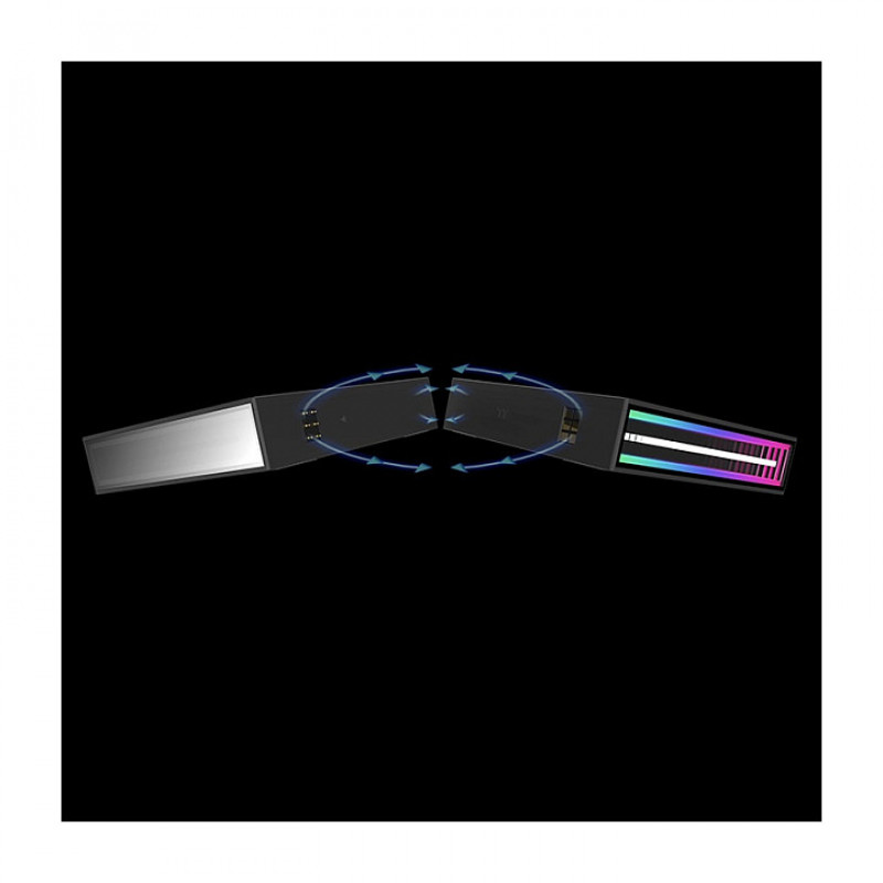 Thermaltake SWAFAN INFINITY EX14 ARGB Sync 140 mm skriňový ventilátor, čierny, balenie 3 ks