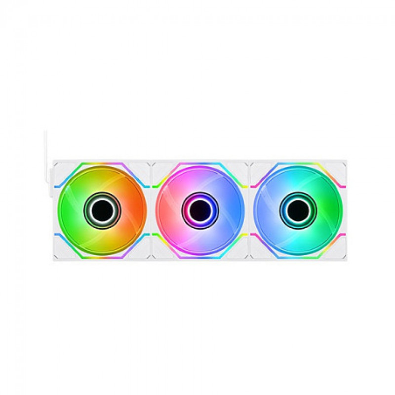 Thermaltake SWAFAN INFINITY EX14 ARGB Sync 140 mm skriňový ventilátor, biely, balenie 3 ks