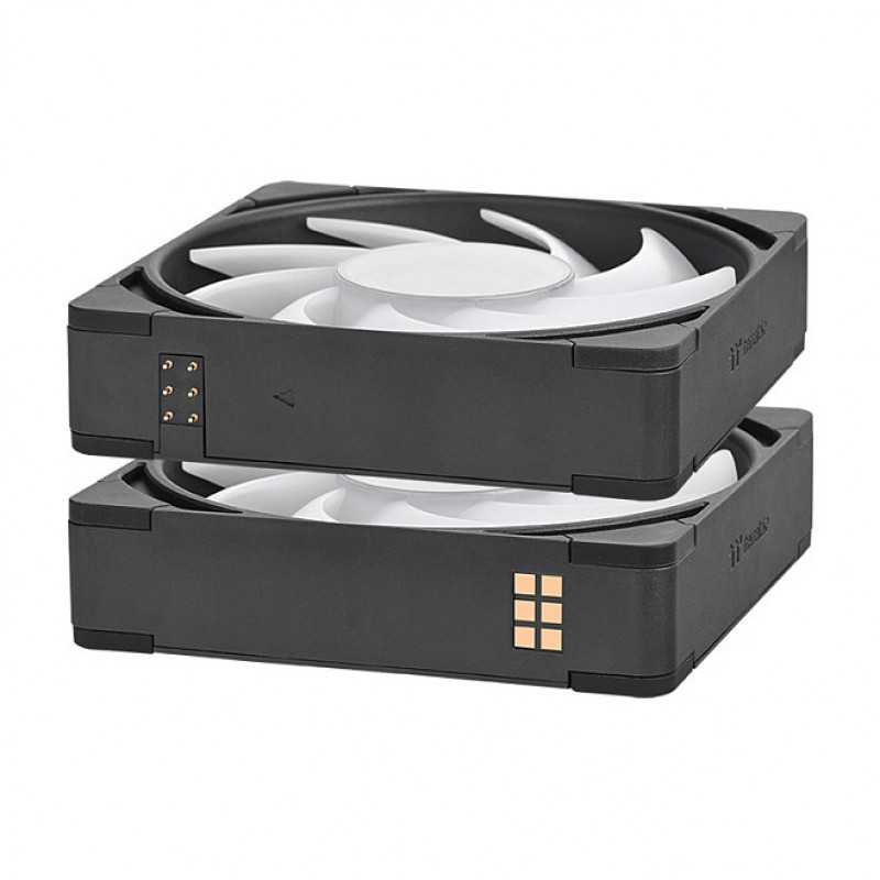 Thermaltake CT140 EX INFINITY ARGB Sync 140 mm skriňový ventilátor, čierny, balenie 3 ks