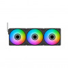 Thermaltake CT140 EX INFINITY ARGB Sync 140 mm skriňový ventilátor, čierny, balenie 3 ks