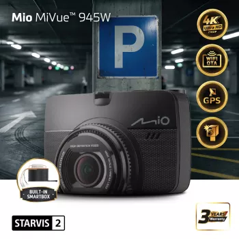Mio MiVue 945W Premium 4K palubná kamera, STARVIS 2, Wi-Fi, GPS