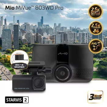 Mio MiVue 803WD Pro Dual HDR 2.5K GPS WIFI Parkkit palubná kamera
