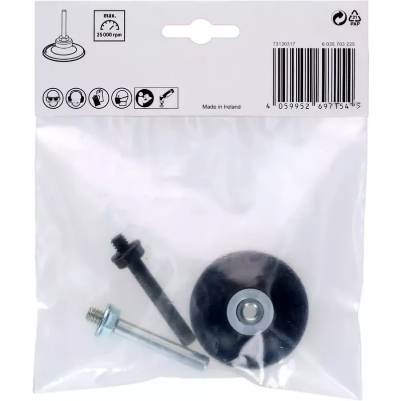 Bosch 2608000857 nosný tanier, 50 mm, Quick Lock, čierny (pre GWG 12V-50 S Professional)