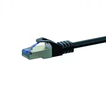 DSIT Cat6a S/FTP patch kábel, 50 m, čierny, LSZH