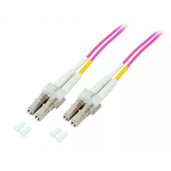 EFB-Elektronik optický patch kábel LC na LC OM4 Duplex, 40 m, LSZH, fialový