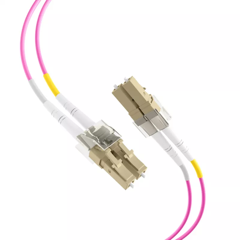 EFB-Elektronik optický patch kábel LC na LC OM4 Duplex, 40 m, LSZH, fialový