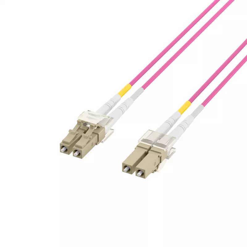 EFB-Elektronik optický patch kábel LC na LC OM4 Duplex, 40 m, LSZH, fialový