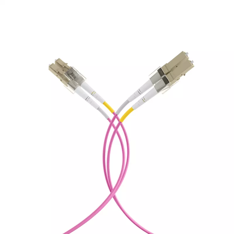 EFB-Elektronik optický patch kábel LC na LC OM4 Duplex, 40 m, LSZH, fialový