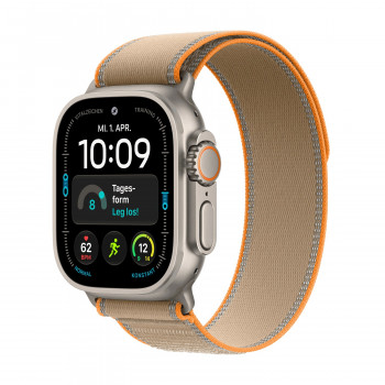 Apple Watch Ultra 4 GPS + Cellular 49 mm titánové puzdro prírodné s Trail Loop Sand – M/L