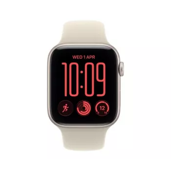 Apple Watch SE 3 GPS + Cellular 40 mm hliníkové puzdro Polarstern so športovým remienkom Sand – S/M