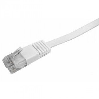 Logilink plochý Cat5e U/UTP patch kábel RJ45, 2 m, biely