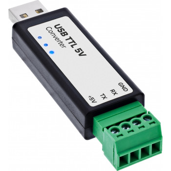 InLine® USB na TTL-5V prevodník, USB-A na 4-pinový terminál