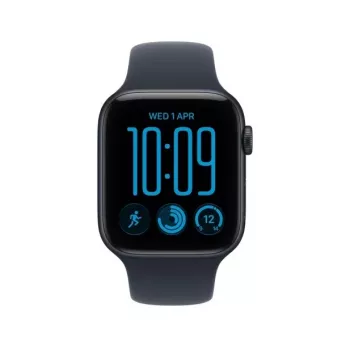 Apple Watch SE 3 GPS 40 mm hliníkové puzdro Midnight so športovým remienkom modrý – S/M