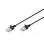 DIGITUS Slim Cat6 U/UTP patch kábel RJ45, 0,3 m, čierny, LSZH