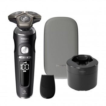Philips S9000 Prestige SP9840/32 mokrý a suchý elektrický holiaci strojček, sivý