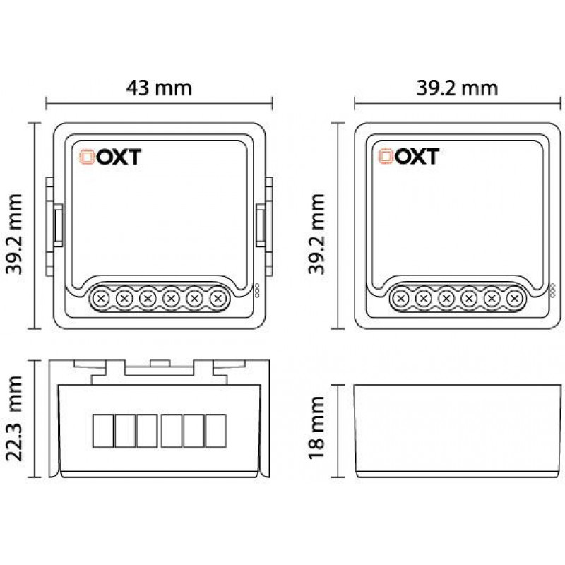 OXT T210GL WLAN Tuya modul pre garážovú bránu, bez senzora
