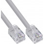 InLine® modulárny okrúhly kábel RJ12, konektor samec/konektor samec, 6-žilový, 6P6C, 1 m