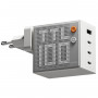 SHARGE Pixel 100 GaN nabíjačka, 100W, 3x USB-C, 1x USB-A - biela