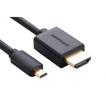 Ugreen Micro HDMI na HDMI kábel, 2 m, 4K, čierny