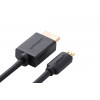 Ugreen Micro HDMI na HDMI kábel, 2 m, 4K, čierny