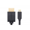 Ugreen Micro HDMI na HDMI kábel, 2 m, 4K, čierny